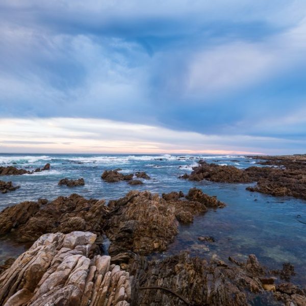 Pearly Beach Sunset over the rocks