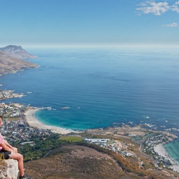 Enjoying the view from Lions Head