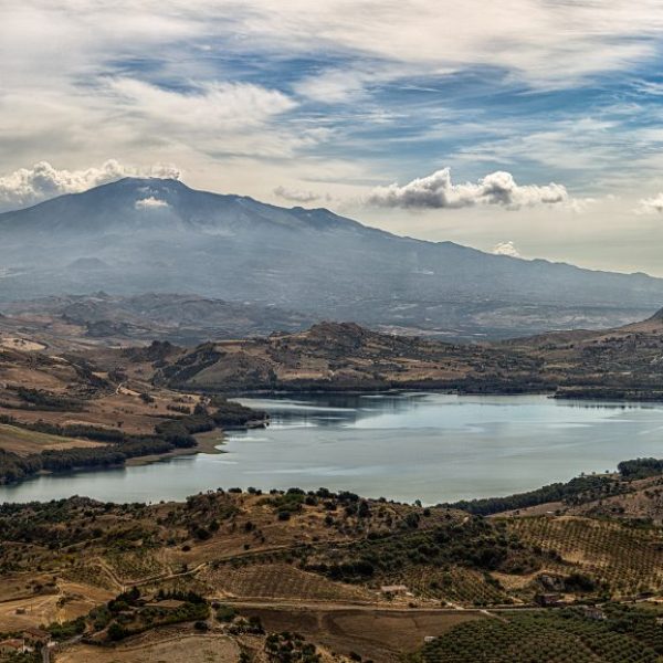 POZZILLO LAKE AND ETNA VOLCANO