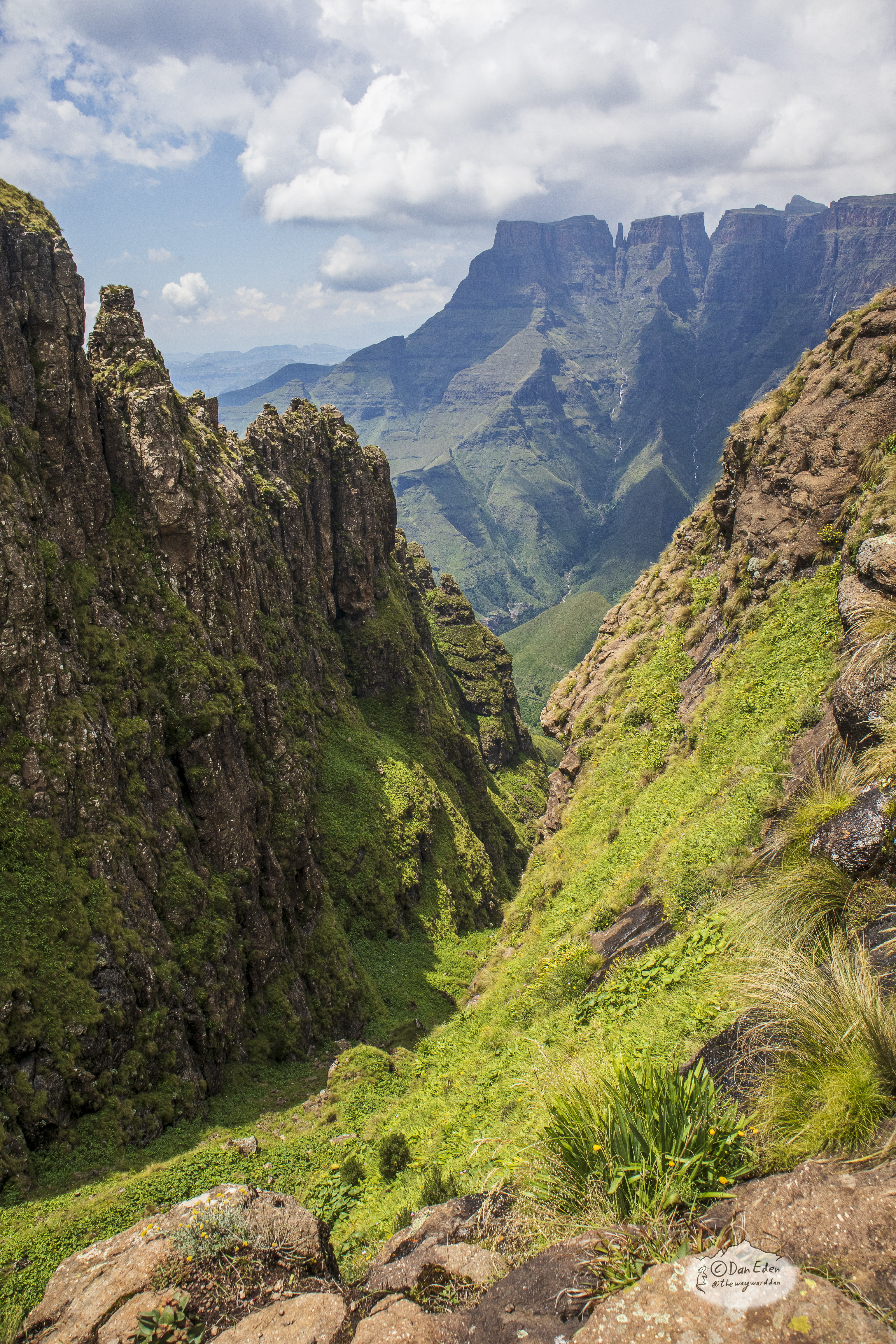 After the first steep switchbacks of the chain ladder/Tugela Falls hike, this is the next thing that’ll take your breath away..