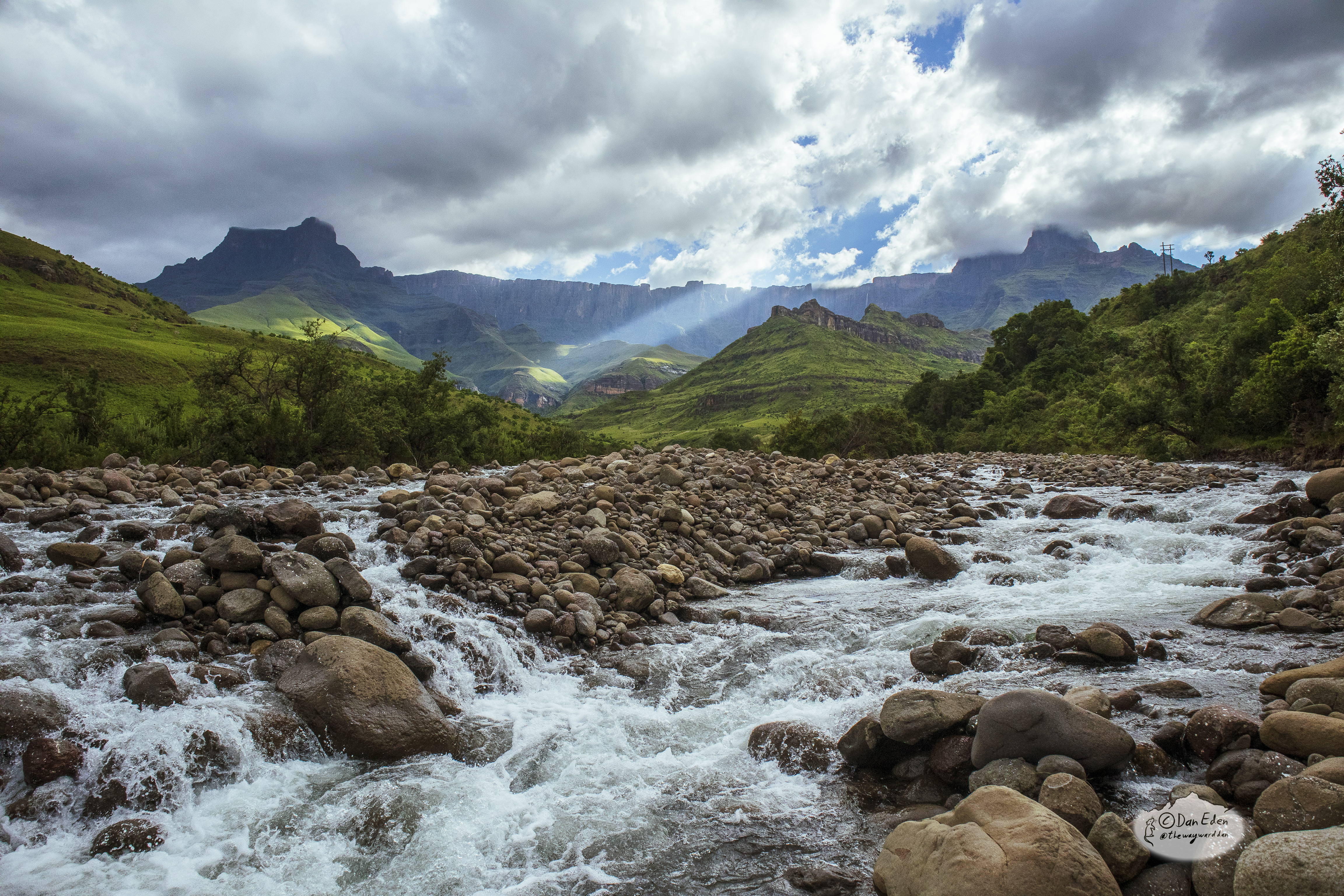 Trail head of the Tugela Girge Hike